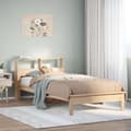 Miniatyrbilde 2 av 10: vidaXL Seng med bokhylle uten madrass 75x190 cm heltre furu