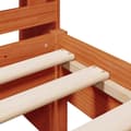 Miniatyrbilde 10 av 11: vidaXL Seng med bokhylle uten madrass voksbrun 75x190 cm heltre furu