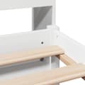 Miniatyrbilde 10 av 11: vidaXL Seng med bokhylle uten madrass hvit 140x190 cm heltre furu