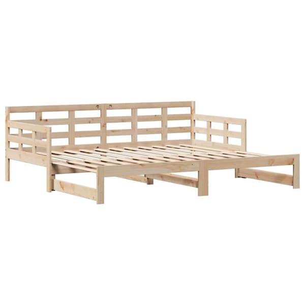 vidaXL daybed med udtræk og skuffer uden madras 90x190 cm