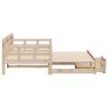Miniatyrbillede 7 af 11: vidaXL daybed med udtræk og skuffer uden madras 90x190 cm