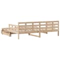 Miniatyrbillede 8 af 11: vidaXL daybed med udtræk og skuffer uden madras 90x190 cm