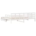 Miniatyrbillede 8 af 11: vidaXL daybed med udtræk og skuffer uden madras 90x190 cm hvid