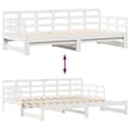 Miniatyrbillede 9 af 11: vidaXL daybed med udtræk og skuffer uden madras 90x190 cm hvid