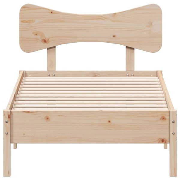 vidaXL Sängynrunko ilman patjaa 90x190 cm täysi mänty