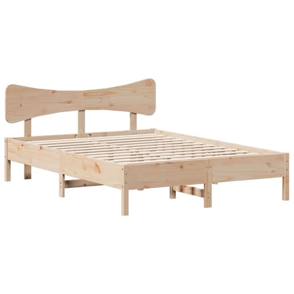 vidaXL sengeramme uden madras 120x190 cm massivt fyrretræ