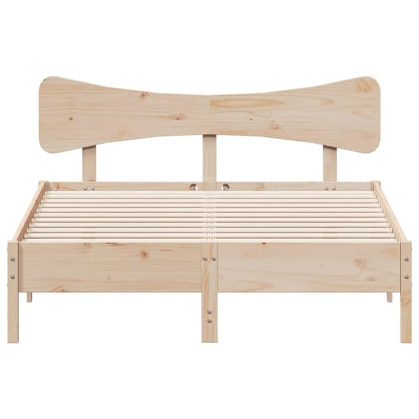 vidaXL sengeramme uden madras 120x190 cm massivt fyrretræ
