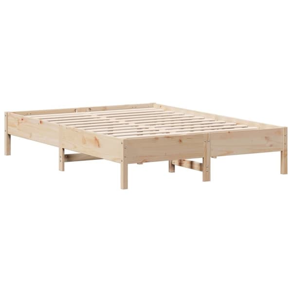 vidaXL sengeramme uden madras 120x190 cm massivt fyrretræ