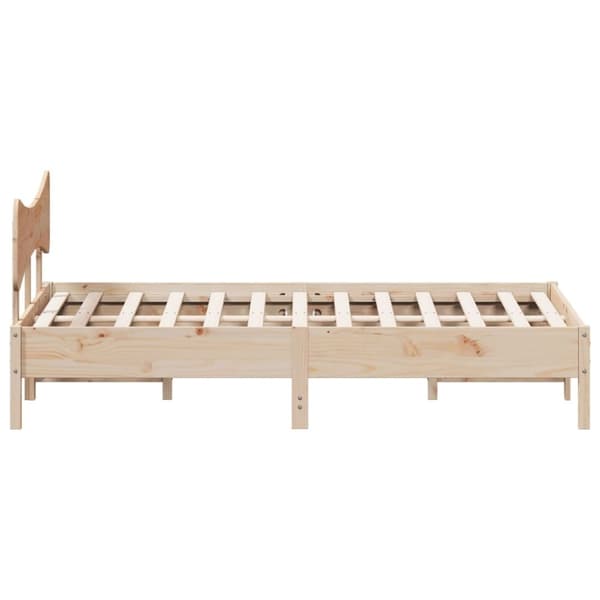 vidaXL sengeramme uden madras 120x190 cm massivt fyrretræ