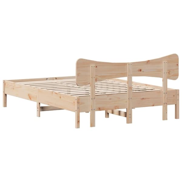 vidaXL sengeramme uden madras 120x190 cm massivt fyrretræ