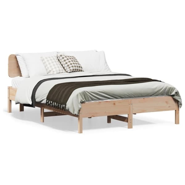 vidaXL sengeramme uden madras 120x190 cm massivt fyrretræ