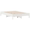 Miniatyrbilde 6 av 11: vidaXL Sengeramme uten madrass hvit 140x200 cm heltre furu