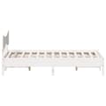 Miniatyrbilde 8 av 11: vidaXL Sengeramme uten madrass hvit 140x200 cm heltre furu