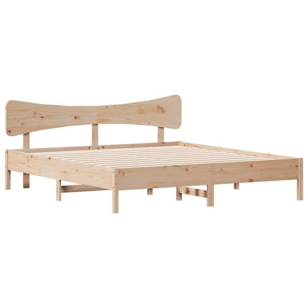 vidaXL Sänky ilman patjaa 200x200 cm täysi mänty