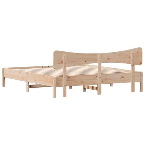 vidaXL Sänky ilman patjaa 200x200 cm täysi mänty