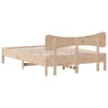 Miniatyrbilde 9 av 11: vidaXL Sengeramme uten madrass hvit 135x190 cm heltre furu
