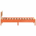 Miniatyrbilde 8 av 11: vidaXL Sengeramme uten madrass voksbrun 90x190 cm heltre furu