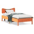 Miniatyrbilde 2 av 11: vidaXL Sengeramme uten madrass voksbrun 90x190 cm heltre furu