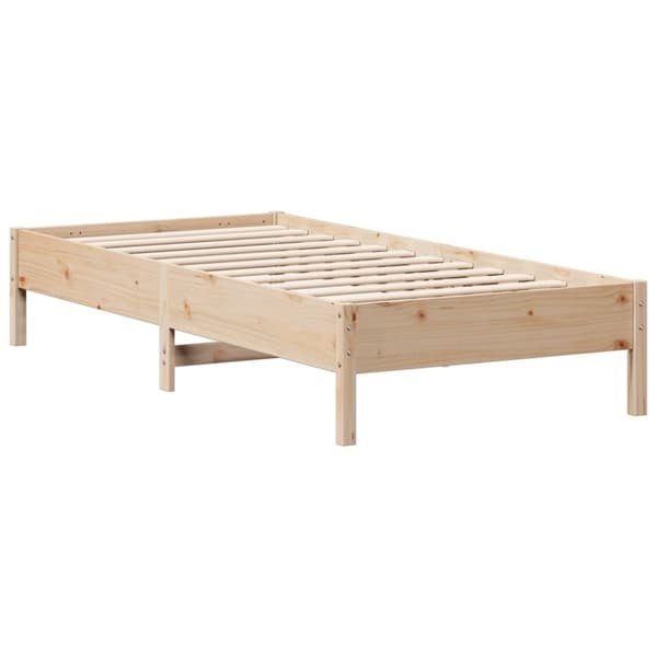 vidaXL Sängynrunko ilman patjaa 75x190 cm täysi mänty