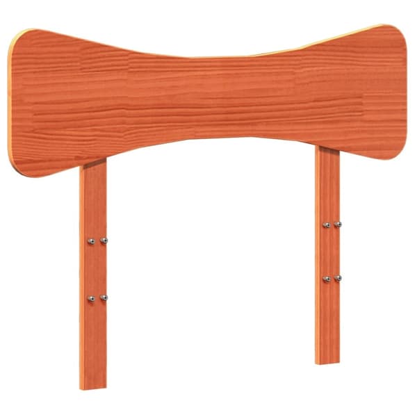 vidaXL Sängynrunko ilman patjaa vahanruskea 75x190 cm täysi mänty
