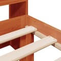 Miniatyrbilde 10 av 11: vidaXL Seng med bokhylle uten madrass voksbrun 90x190 cm heltre furu
