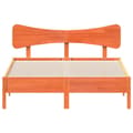 Miniatyrbilde 5 av 11: vidaXL Sengeramme uten madrass brun 135x190 cm heltre furu