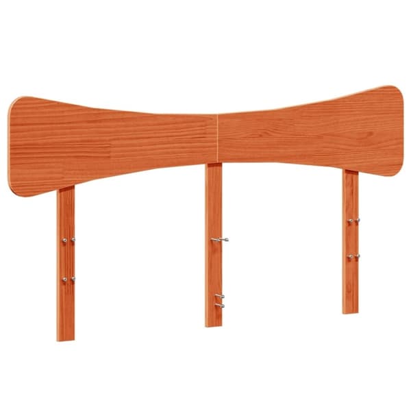 vidaXL Sengeramme uten madrass brun 135x190 cm heltre furu