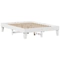 Miniatyrbillede 4 af 10: vidaXL sengeramme uden madras 140x190 cm massivt fyrretræ hvid