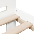 Miniatyrbilde 8 av 10: vidaXL Sengeramme uten madrass hvit 135x190 cm heltre furu