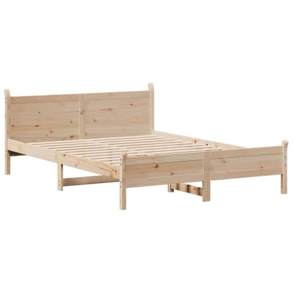 vidaXL Sengeramme uten madrass 150x200 cm heltre furu