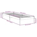 Miniatyrbillede 10 af 10: vidaXL ekstra lang sengeramme uden madras 90x220 cm massivt fyrretræ