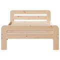 Miniatyrbilde 5 av 10: vidaXL Sengeramme uten madrass 75x190 cm heltre furu