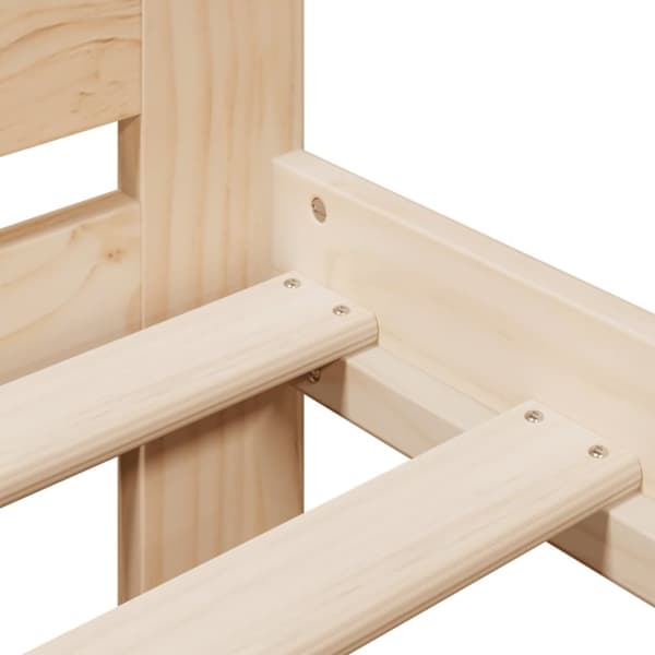 vidaXL Sengeramme uten madrass 75x190 cm heltre furu