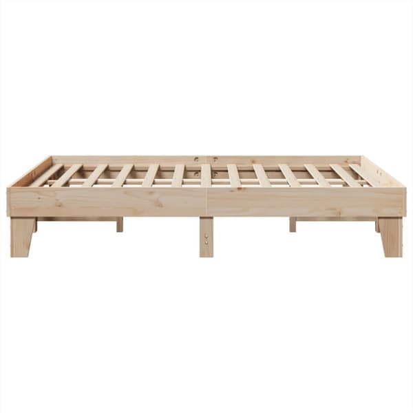 vidaXL sengeramme uden madras 140x200 cm massivt fyrretræ