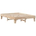 Miniatyrbillede 7 af 10: vidaXL sengeramme uden madras 140x200 cm massivt fyrretræ