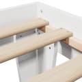 Miniatyrbillede 8 af 10: vidaXL sengeramme uden madras 100x200 cm massivt fyrretræ hvid