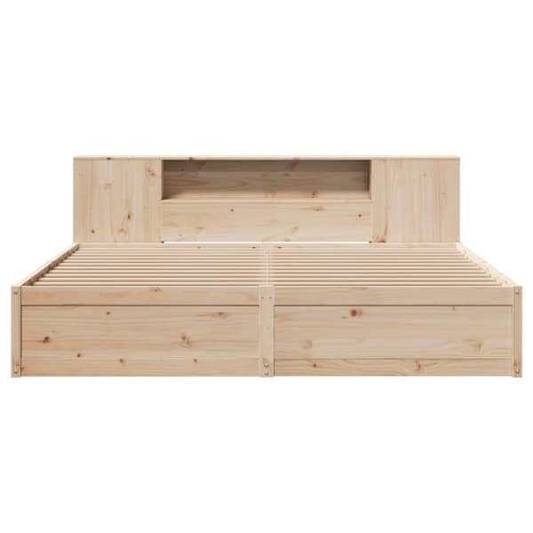 vidaXL sengeramme uden madras 200x200 cm massivt fyrretræ