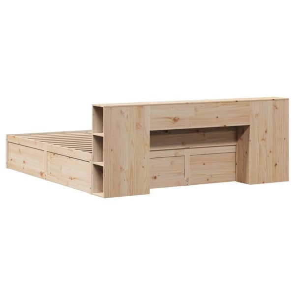 vidaXL sengeramme uden madras 200x200 cm massivt fyrretræ