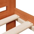 Miniatyrbilde 8 av 10: vidaXL Sengeramme uten madrass brun 150x200 cm heltre furu