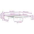 Miniatyrbilde 10 av 10: vidaXL Sengeramme med madrass 200x200 cm heltre furu