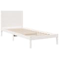 Miniatyrbilde 4 av 10: vidaXL Ekstra lang sengeramme uten madrass hvit 100x210 cm heltre