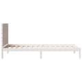Miniatyrbilde 6 av 10: vidaXL Ekstra lang sengeramme uten madrass hvit 100x210 cm heltre