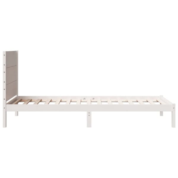 vidaXL Ekstra lang sengeramme uten madrass hvit 100x210 cm heltre