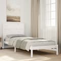 Miniatyrbilde 2 av 10: vidaXL Ekstra lang sengeramme uten madrass hvit 100x210 cm heltre