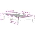 Miniatyrbilde 10 av 10: vidaXL Sengeramme uten madrass 100x200 cm heltre furu