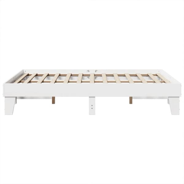 vidaXL Sengeramme uten madrass hvit 160x200 cm heltre furu