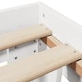 Miniatyrbilde 8 av 10: vidaXL Sengeramme uten madrass hvit 160x200 cm heltre furu