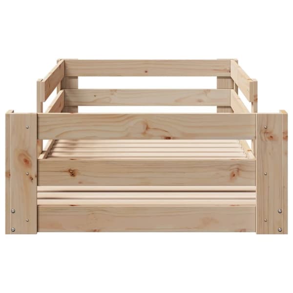 vidaXL Sengeramme uten madrass 75x190 cm heltre furu