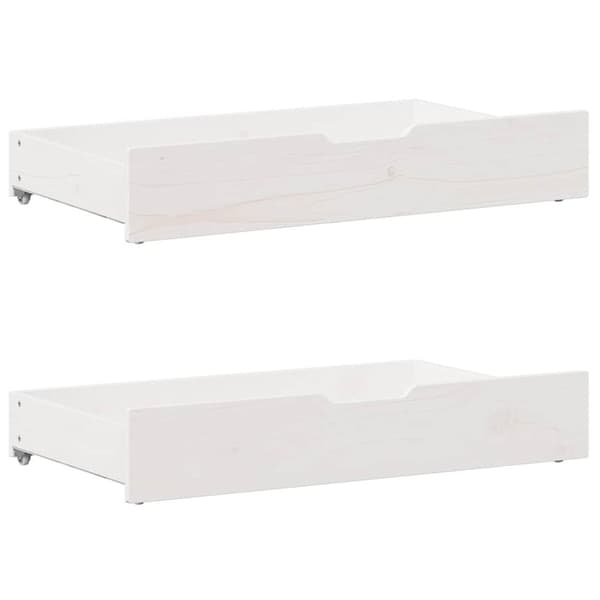 vidaXL sengeramme uden madras 120x190 cm massivt fyrretræ hvid