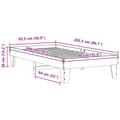 Miniatyrbilde 10 av 10: vidaXL Sengeramme uten madrass hvit 90x200 cm heltre furu
